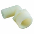 Anderson Metals Nylon 90 degrees Male Elbow 53720-0612